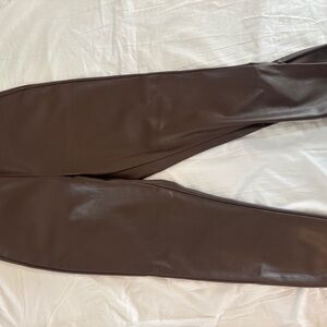 Old Navy Brown Faux Leather Pants